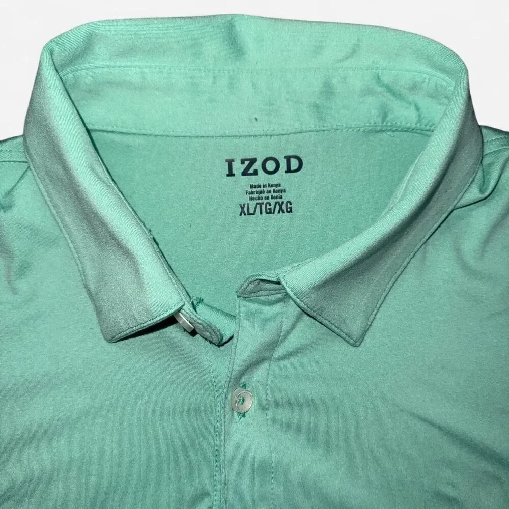 IZOD Turquoise Collared Polo Golf Shirt